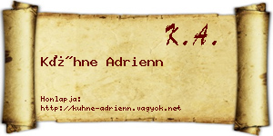 Kühne Adrienn névjegykártya